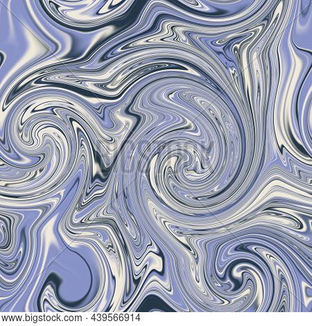 Seamless Twirly Swirly Abstract Liquid Marble Surface Pattern Design For Print