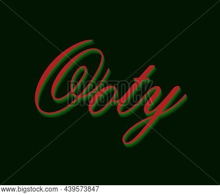 Ooty Place Name Written In Typography. Ooty In India Tourism Place.