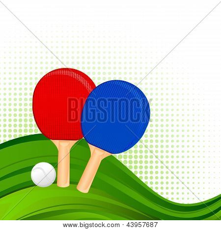Ping-Pong raket ve Top