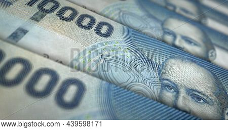 Chile Pesos Money Banknotes Pack 3D Illustration