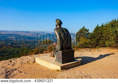Kislovodsk, Russia - September 29, 2020: Mikhail Lermontov Monument At Krasnoye Solnyshko Mountain V