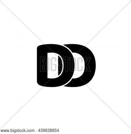 Dd Brand Letters. Dd Monogram. Dd Letters Interact Each Other.