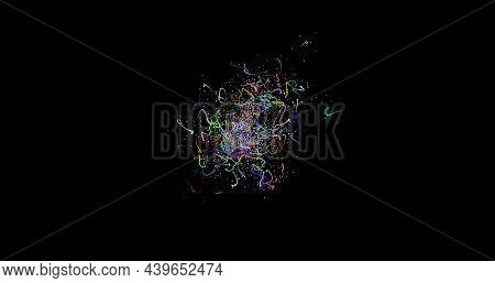 Christmas, New Year Fireworks With Sparkling Lights And Stars, Ignites An Explosion Blend Mode