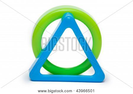 Két színes geometrikus formák