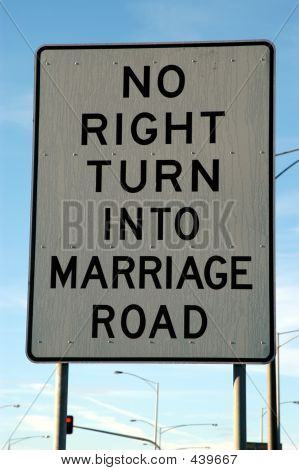 Panneau de signalisation mariage