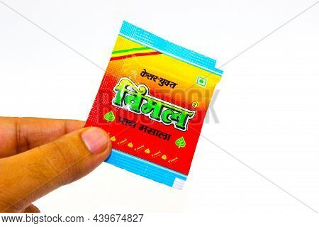 Noida , Utter Pardesh , India - October 18 2021 , Chewing Tobacco , A Picture Of Chewing Tobacco On