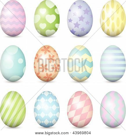Impostare le uova di Pasqua