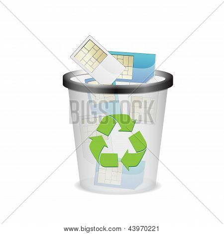 Bin met SIM-kaart