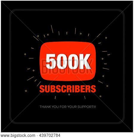 500k Subscribers Thank You Post. Thank You Fans For 500k Subscribers.