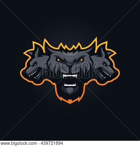 Cerberus Esport Mascot Logo Design Illustration Vector