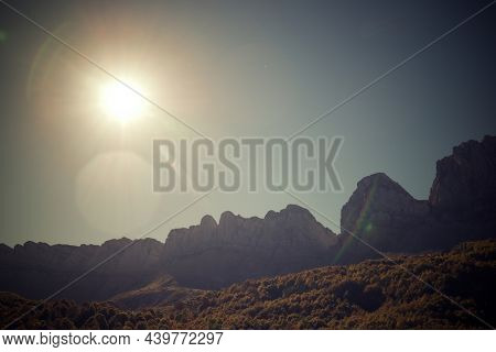 Peak in Anso Valley, Huesca Province in Aragon in Spain.