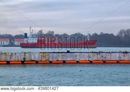 Baltiysk, Russia - January 02, 2021: Сhemical Tanker Saltstraum (project Golfstraum) In The Strait B