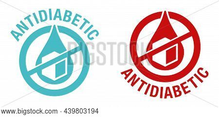 Diabetes Medication - Antidiabetic Drugs That Altering The Glucose Level In The Blood. Flat Isolated