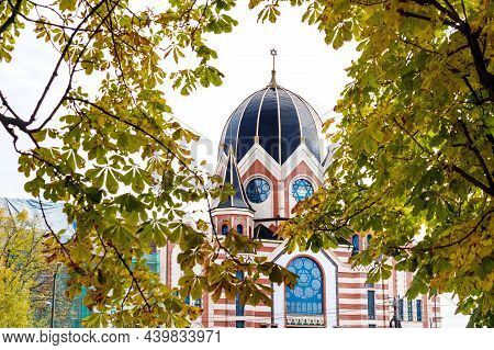 Kaliningrad, Russia, October 18, 2021. The New Liberal Synagogue. House Of Prayer For The Jewish Com