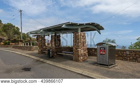 Townsville, Queensland, Australia - November 2021: The Lookout At The Top Of Castle Hill