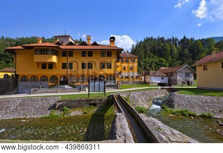 The medieval monastery Raca - Serbia - architecture travel background