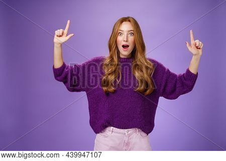 Guys It Cool You Cannot Imagine. Portrait Of Surprised And Impressed Excited Attractive Young Ginger