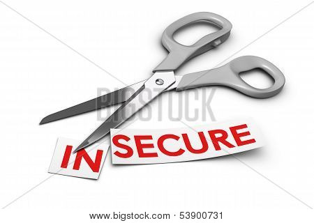 Insecure Vs Secure - Security Concept