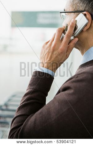 Man talking on cellphone