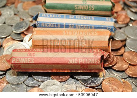 Rolled Coinage on Mixed American Coins