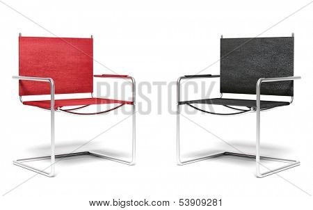 Two office chairs, business concept