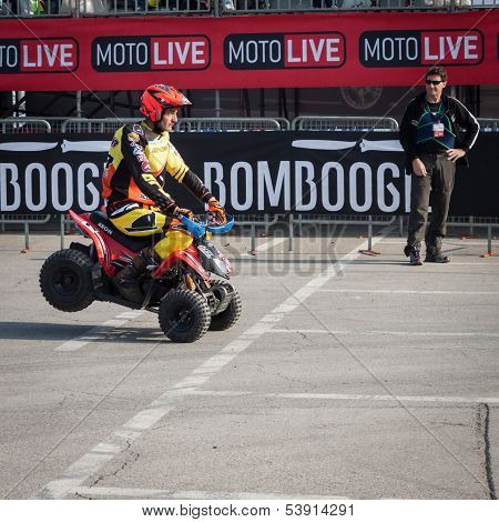 Quad Bikel Show At Eicma 2013 In Milan, Italy