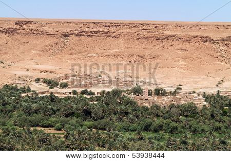 Aoufous In Morocco With Green Verdant Valley