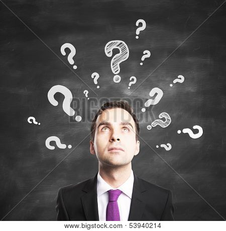 Businessman With Questions