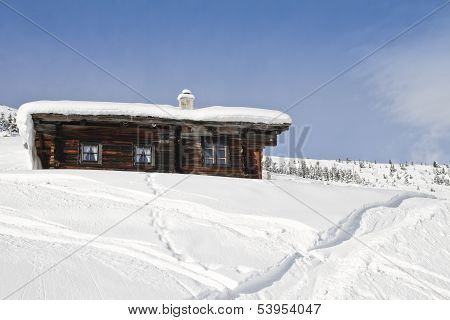 Blockhouse In Ski Region