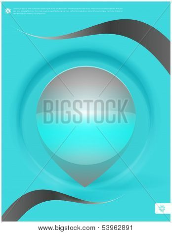Presentation of business poster with pointer