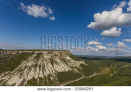 View From The Top Of Chufut-kale Near Bakhchisaray