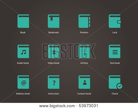 Book icons.