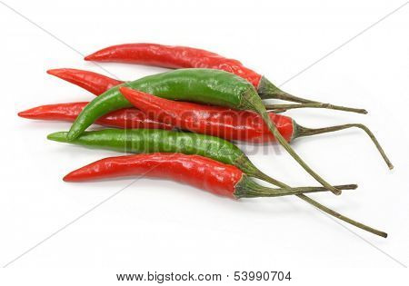 cayenne  on white background