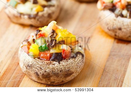 Stuffed portabella mushroom