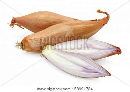 shallot isolated on white background