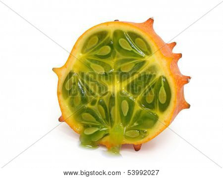 kiwano isolated on white background