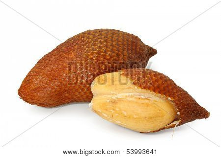 Salak fruit isolated on white background