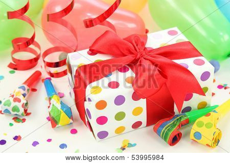 Party decoration isolated on white background