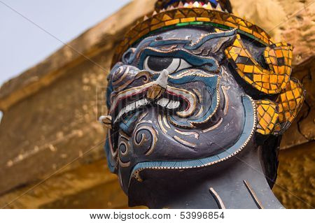Giant At The Temple In Bangkok