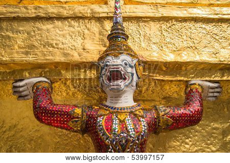 Giant At The Temple In Bangkok