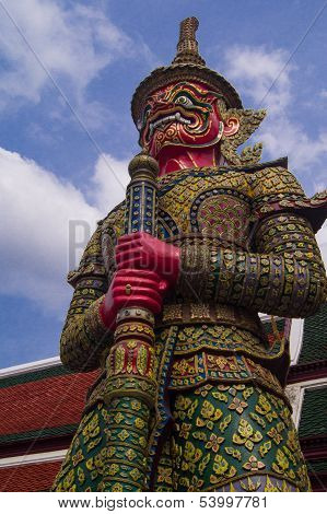 Giant At The Temple In Bangkok
