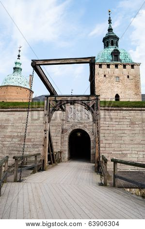 Detail of Kalmar castle in the south eastern Sweden
