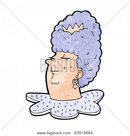 cartoon queen head
