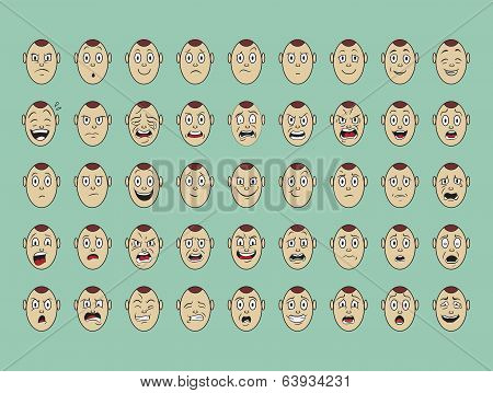 Collection Of Vector  Emotion Face Smile