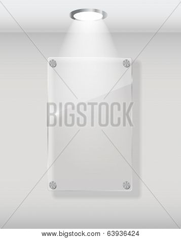 Realistic Glass Frames. Vector Illustration