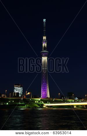 Tokyo Sky Tree Night Illumination