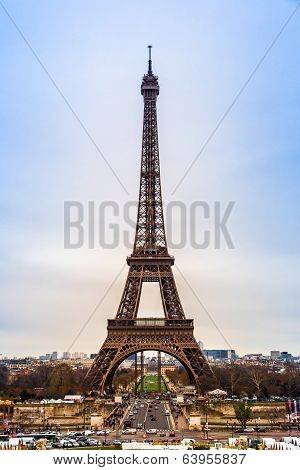 Eiffel Tower In Paris France