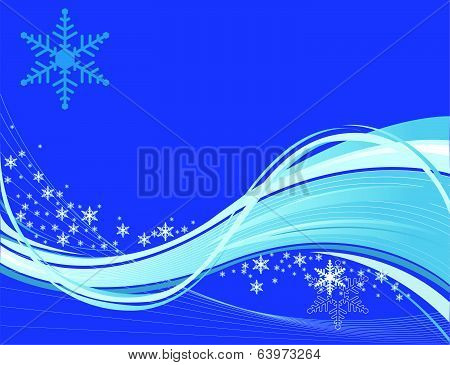 Blue light lines background vector