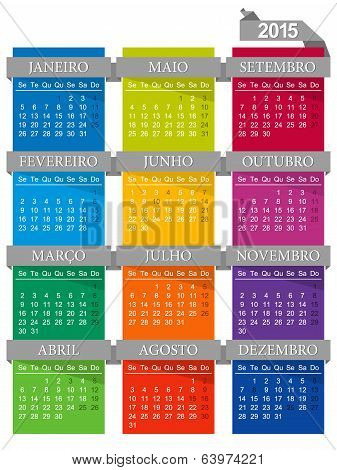 Spanish calendar 2015