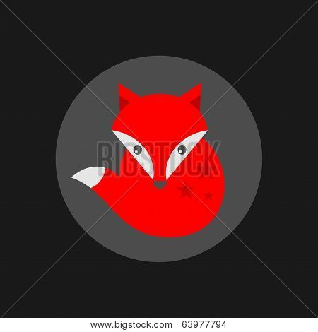 Cute little fox label.